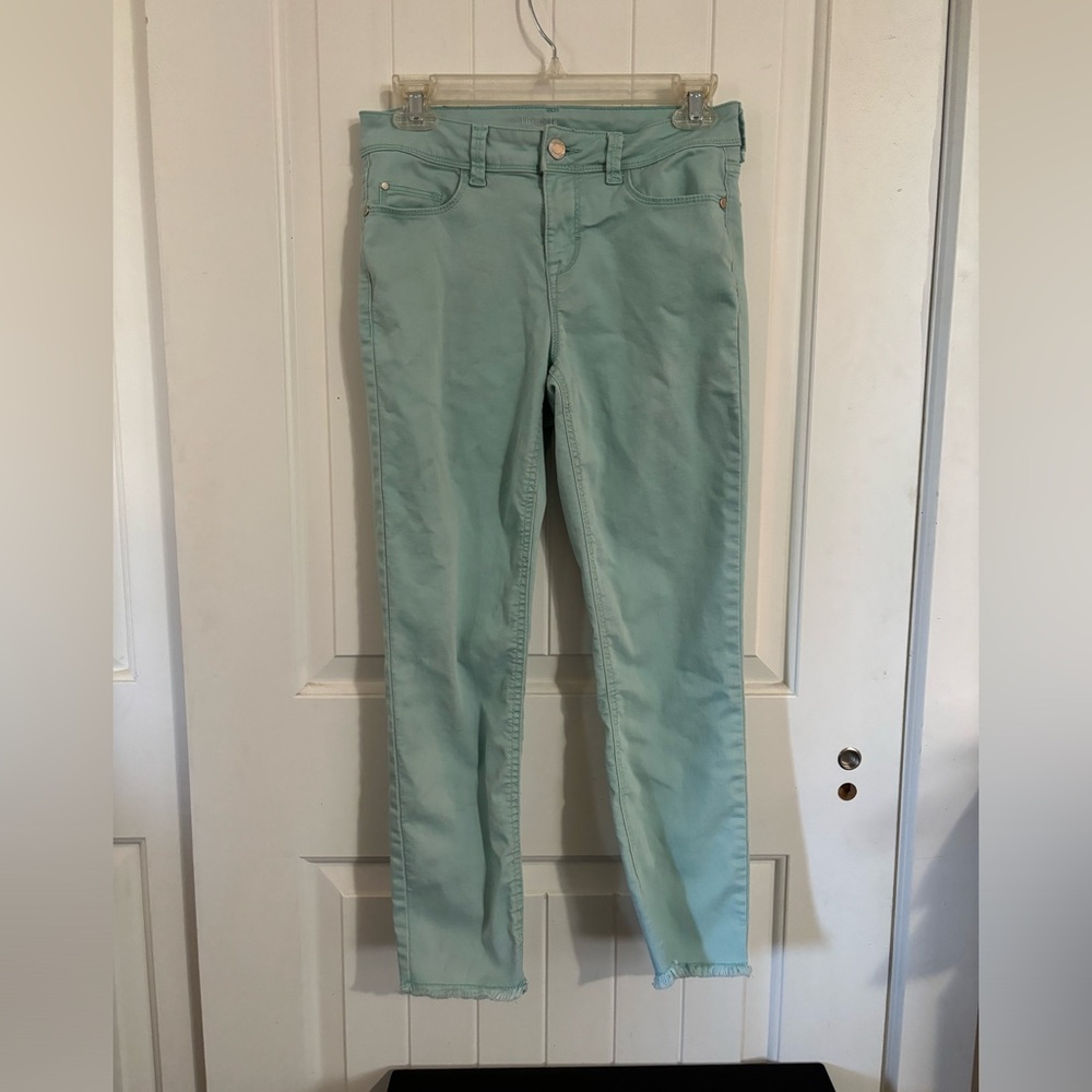 Time and Tru light midrise skinny blue slacks pants Size 6